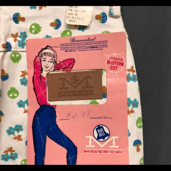 Rare dead stock Maverick mushroom,Daisy 1960s 70s
Print jeans - Picture 4 of 4